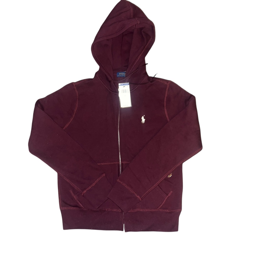 Polo Ralph Lauren Men's Fleece Full Zip Hoodie Red Size Small